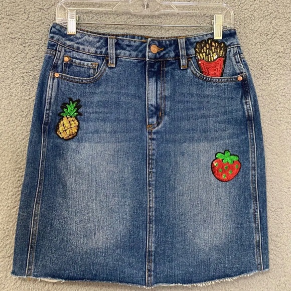 Buffalo David Bitton Dresses & Skirts - Buffalo David Bitton Women's Denim Sequined skirt